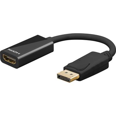 DisplayPort&trade;/HDMI&trade; Adapter Cable, gold-plated, black