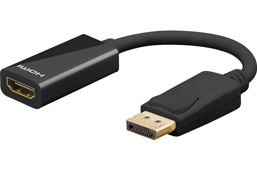 DisplayPort&trade;/HDMI&trade; Adapter Cable, gold-plated, black