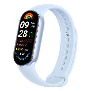Xiaomi Smart Band 9 aktivitetsp&aring;rare med rem - arktisk bl&aring;