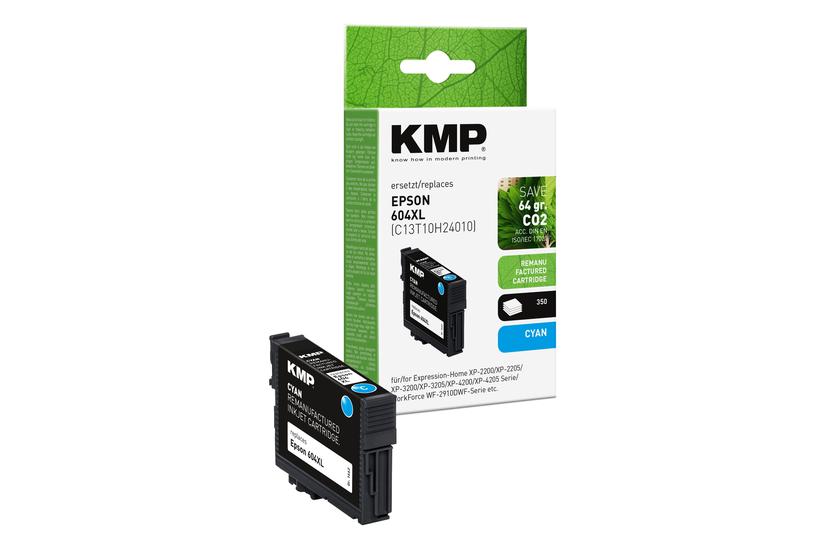 KMP Patrone Epson 604XL (T10H2) cyan 350 S. 5ml remanufactured