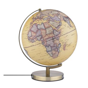 TROIKA Globus - Reliefkarta - 30 cm - plast, metall - antikguld