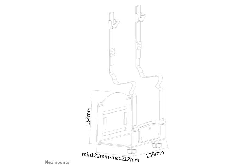 Neomounts CPU-W100 monteringssats - svart