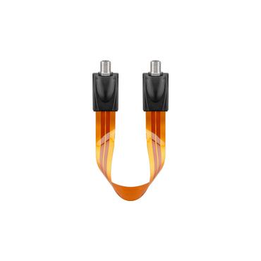 Goobay 11953 koaxial kabel 0,2 m F-type Brun