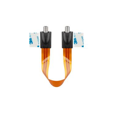 Goobay 11953 koaxial kabel 0,2 m F-type Brun