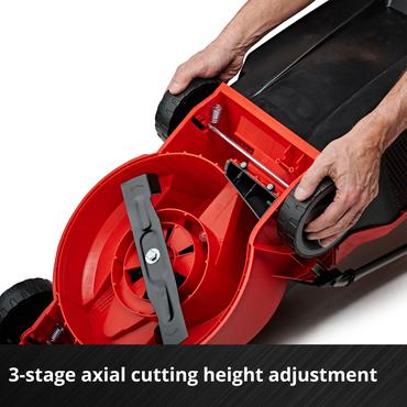 Einhell GE-CM 18/30 Li (1x3,0Ah) Skubbe plæneklipper Batteri Sort, Rød