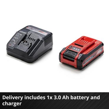 Einhell GE-CM 18/30 Li (1x3,0Ah) Skubbe plæneklipper Batteri Sort, Rød