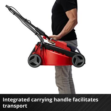 Einhell GE-CM 18/30 Li (1x3,0Ah) Skubbe plæneklipper Batteri Sort, Rød