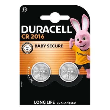 Duracell batteri - 2 x CR2016 - Li