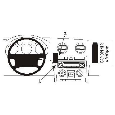 Brodit ProClip Center mount - montering för mobiltelefon