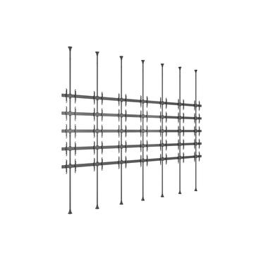 Multibrackets M Pro MBFC7UX5 monteringssats - fixerad - f&ouml;r 35 LCD/plasmapaneler - 6 m l&aring;ng - svart