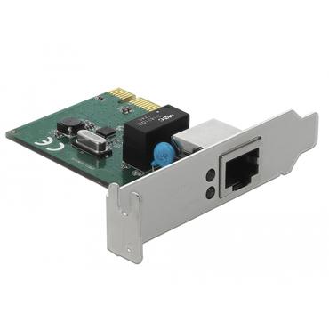 Delock PCI Express Card > 1 x Gigabit LAN - n&auml;tverksadapter - PCIe 1.1 - Gigabit Ethernet
