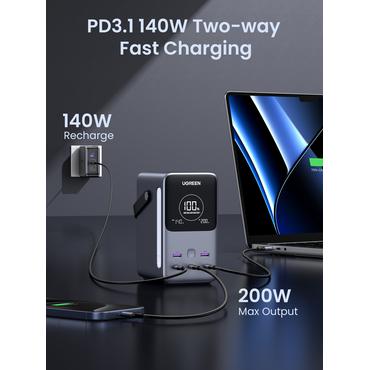 Ugreen Nexode - powerbank - 300 Watt - LiFePO4 - 48000 mAh - 153 Wh