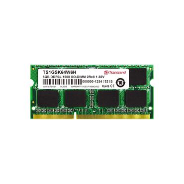 Transcend - 8GB - DDR3L RAM - 1600MHz - SO DIMM 204-PIN - Ikke-ECC - CL11