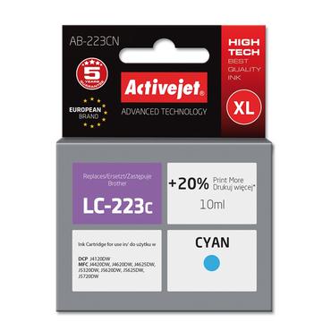 Activejet AB-223CN blæk (Brother LC223C erstatning; Supreme; 10 ml; blå)