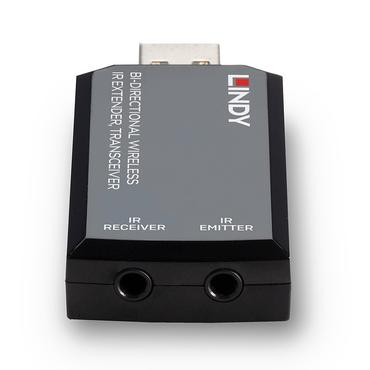 Lindy 38331 AV forl&aelig;nger AV -sender og transceiver Sort