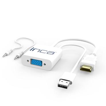INCA Adapter IVTH-01  VGA auf HDMI (+USB und Audiokabel)