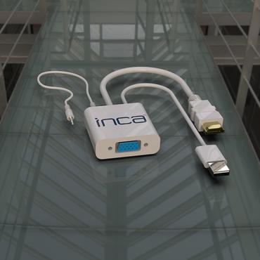 INCA Adapter IVTH-01  VGA auf HDMI (+USB und Audiokabel)