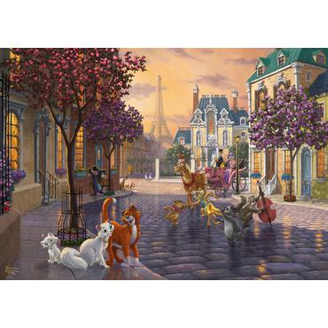 Schmidt Spiele Disney The Aristocats Kontur puslespil 1000 stk Dyr
