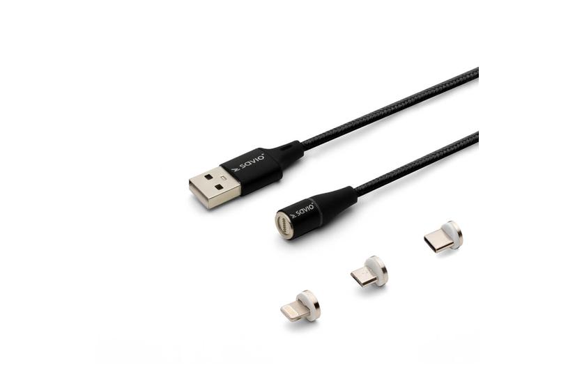 SAVIO CL-152 - opladnings/datakabels&aelig;t - 1 m