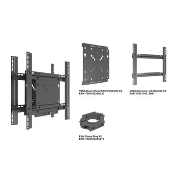 Multibrackets M Pro Series monteringskomponent - fast - svart