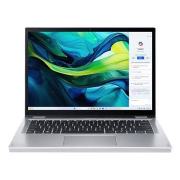 Acer Aspire Go Spin 14 AGSP14-31PT-36R6 Intel Core 3 N355 Hybrid (2-i-1) 35,6 cm (14") Berøringsskærm WUXGA 16 GB LPDDR5-SDRAM 512 GB SSD Wi-Fi 6 (802.11ax) Windows 11 Home Tysk Sølv