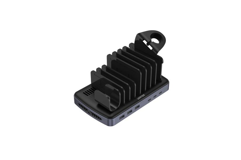 Unitek Laddstation med 3 x USB-A 20W, 3 x USB-C PD 60W, 80W.