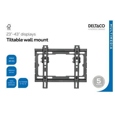 Wall mount, tilt, 23-43", 45 kg