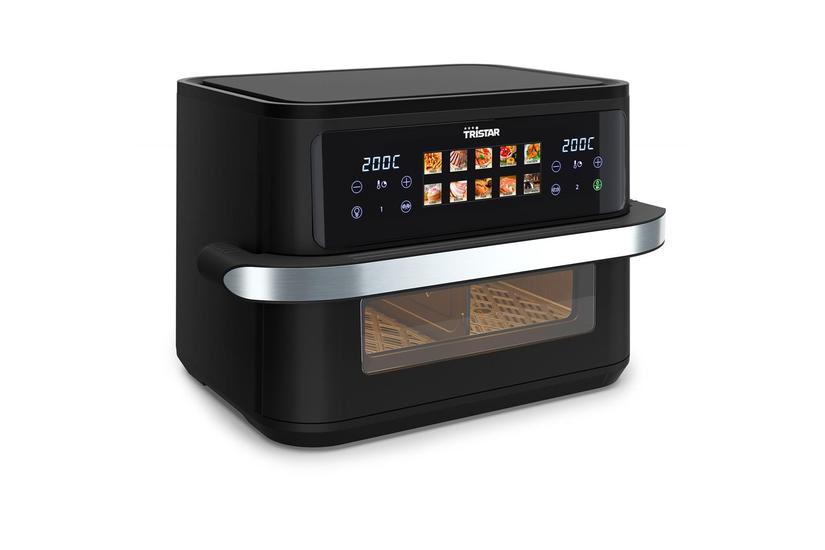 Tristar Dobbelt 10 L Enkeltstående 2800 W Varmluftsteger Sort, Rustfrit stål