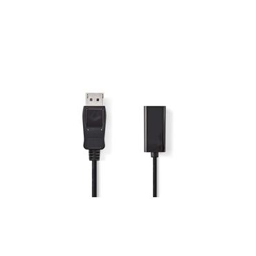 Nedis CCGB37150BK02 videokabel adapter 0,2 m DisplayPort HDMI Type A (Standard) Sort
