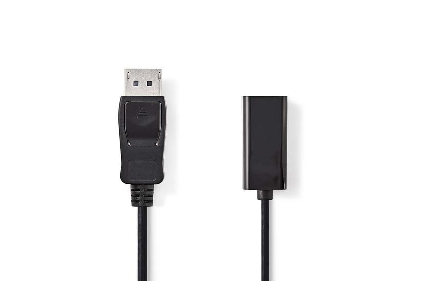 Nedis CCGB37150BK02 videokabel adapter 0,2 m DisplayPort HDMI Type A (Standard) Sort