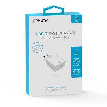 PNY Wall Charger strømforsyningsadapter - 24 pin USB-C - 20 Watt