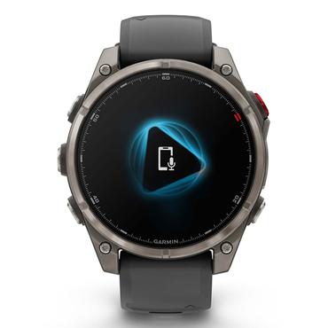 Garmin fēnix 8 Pro 3,56 cm (1.4") AMOLED 47 mm Digital 454 x 454 pixel Ber&oslash;ringssk&aelig;rm Grafit, Titanium Wi-Fi GPS (satellit)