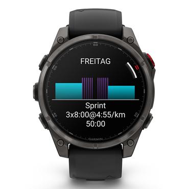 Garmin fēnix 8 Pro 3,56 cm (1.4") AMOLED 47 mm Digital 454 x 454 pixel Ber&oslash;ringssk&aelig;rm Grafit, Titanium Wi-Fi GPS (satellit)
