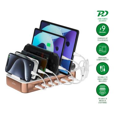 4smarts 541280 oplader til mobil enhed Universel Kobberfarve, Hvid Vekselstr&oslash;m Hurtig opladning Indend&oslash;rs