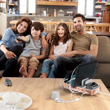 4smarts 541280 oplader til mobil enhed Universel Kobberfarve, Hvid Vekselstr&oslash;m Hurtig opladning Indend&oslash;rs