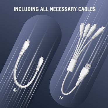 4smarts 541280 oplader til mobil enhed Universel Kobberfarve, Hvid Vekselstr&oslash;m Hurtig opladning Indend&oslash;rs