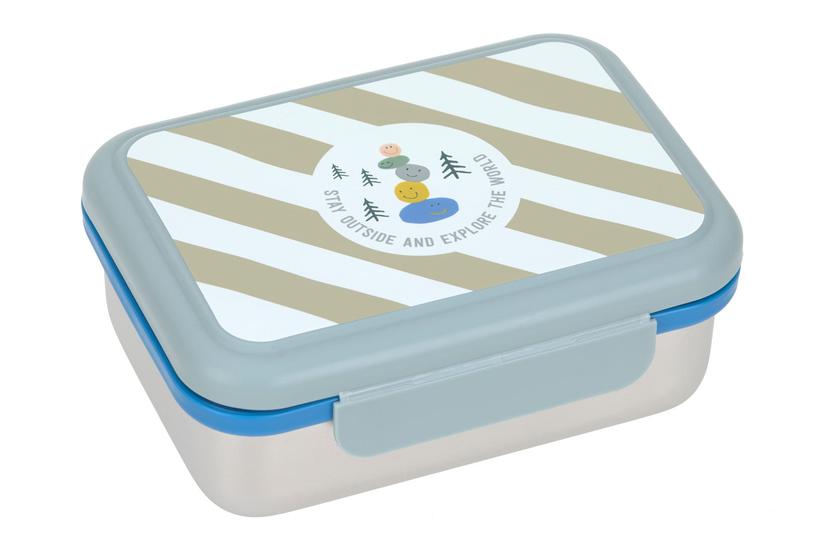 Lässig Sunny Explorer Frokostbeholder 1,17 L Polypropylen (PP), Silikone, Rustfrit stål Blå, Grøn 1 stk