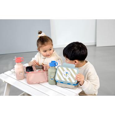 Lässig Sunny Explorer Frokostbeholder 1,17 L Polypropylen (PP), Silikone, Rustfrit stål Blå, Grøn 1 stk