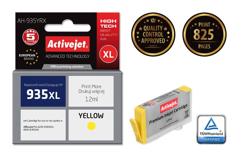 Activejet AH-935YRX bl&aelig;k (erstatning HP 935XL C2P26AE; Premium; 12 ml; gul)