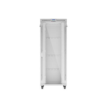 Lanberg FF01 series V2 - rack - 800 x 1000, platt paket, med glasd&ouml;rr - 42U