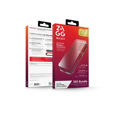 Zagg InvisibleShield Glass Elite 360 - baksidesskydd f&ouml;r mobiltelefon