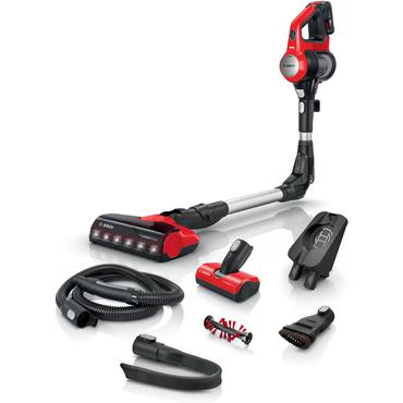 Bosch Unlimited 7 ProAnimal BBS711ANM - dammsugare - sladdl&ouml;s - skaft/handh&aring;llen - 1 batteri, laddare medf&ouml;ljer - r&ouml;d
