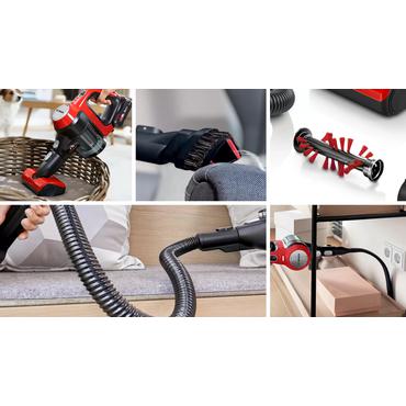 Bosch Unlimited 7 ProAnimal BBS711ANM - dammsugare - sladdl&ouml;s - skaft/handh&aring;llen - 1 batteri, laddare medf&ouml;ljer - r&ouml;d