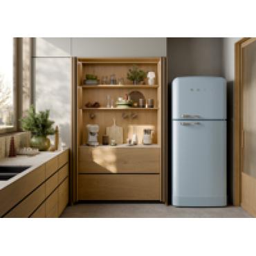 SMEG MFF11CREU i 50-talsstil, rostfritt stål, krämig