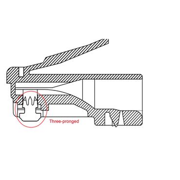 Goobay 72502 kabelsamler RJ-45 Sølv