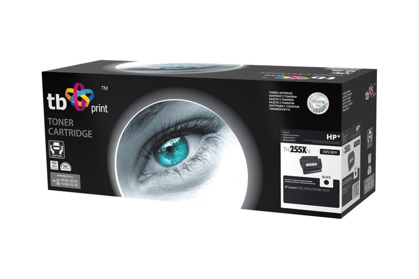 TB - sort - kompatibel - tonerpatron (alternativ til: HP CE255X)