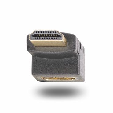 StarTech.com Down Angle HDMI 2.0 Adapter, 90-Degree HDMI Port Saver, M/F - HDMI-adapter