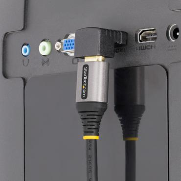 StarTech.com Down Angle HDMI 2.0 Adapter, 90-Degree HDMI Port Saver, M/F - HDMI-adapter