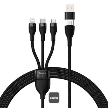 Baseus CASS030101 USB-kabel 1,2 m USB A/USB C USB C/Micro-USB B/Lightning Sort