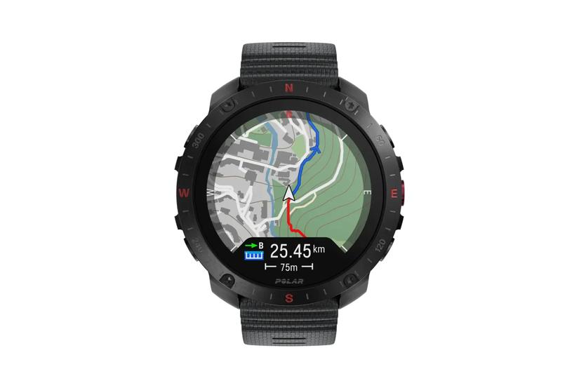 Polar Grit X2 Pro 3,53 cm (1.39") AMOLED 48.6 mm Digital 454 x 454 pixel Berøringsskærm Sort GPS (satellit)